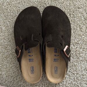 Mocha Birkenstocks Women Sz 38 Worn Once!